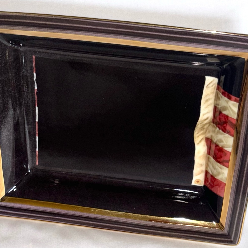 Barkley L Hendricks Flag Art Ceramic Dish Plate American Painter Untitled 1967